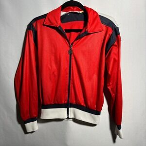 Vintage FILA Italy Red‎ Track Jacket Womens 4 Retro Tennis Colorful VTG 70s 80s?